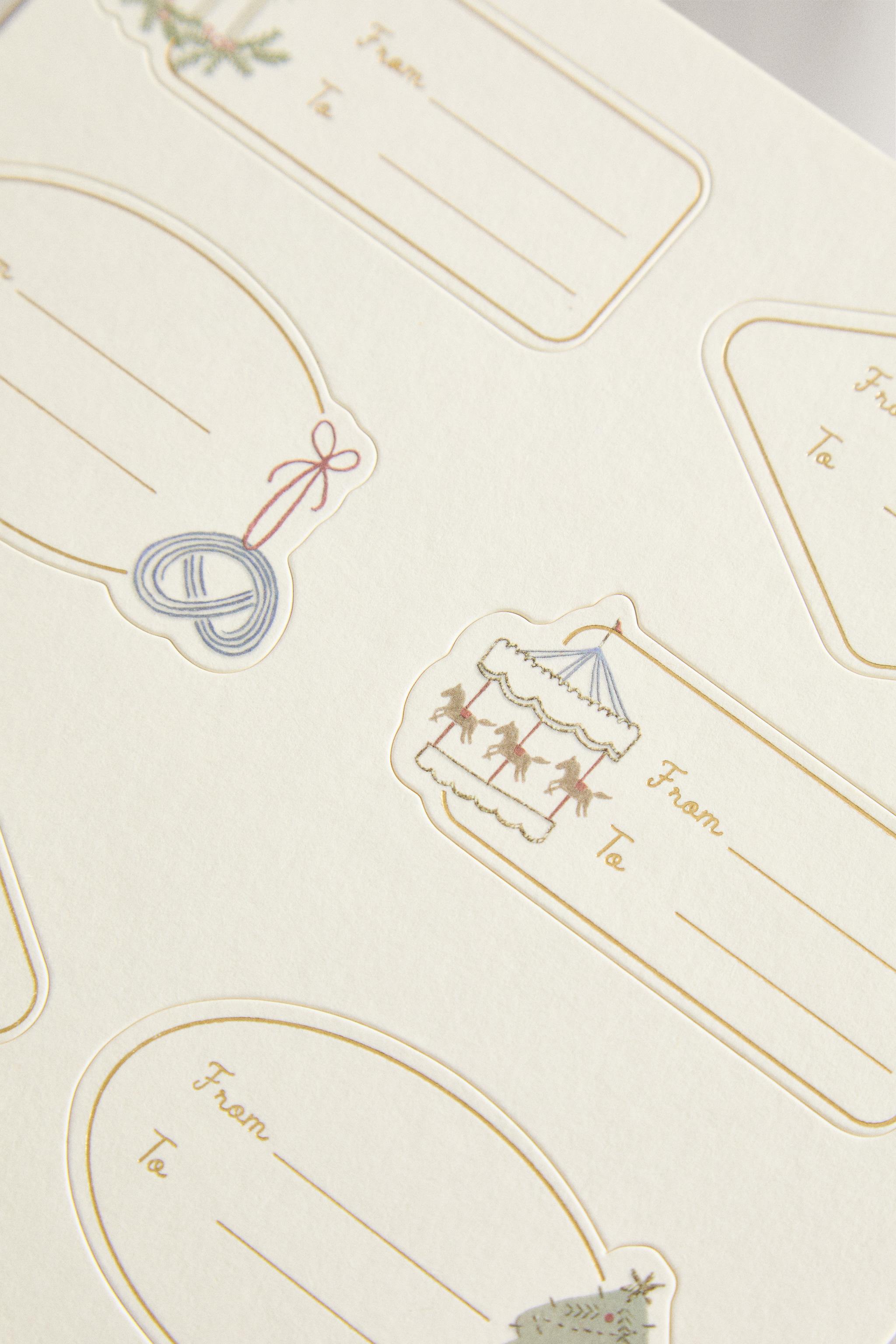 ADHESIVE CHRISTMAS GIFT LABELS